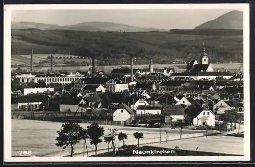 AK Neunkirchen, Teilansicht mit Kirche