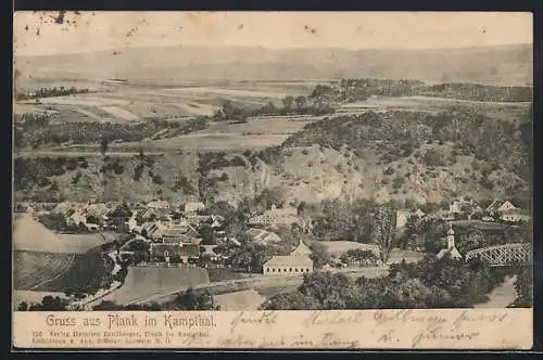 AK Plank im Kampthal, Teilansicht mit Brücke