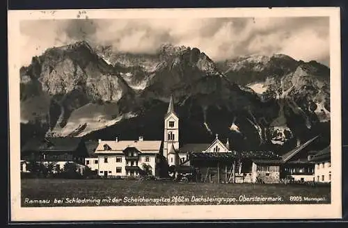 AK Ramsau bei Schladming, Ansicht mit der Scheichenspitze