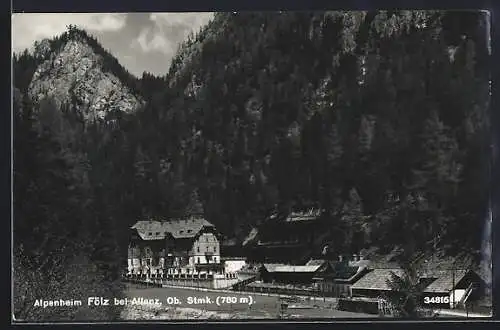 AK Aflenz /Ob. Stmk., Alpenheim Fölz am Waldesrand