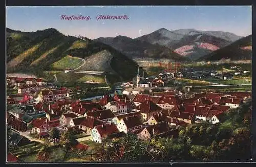 AK Kapfenberg /Steiermark, Ortsansicht aus der Vogelschau