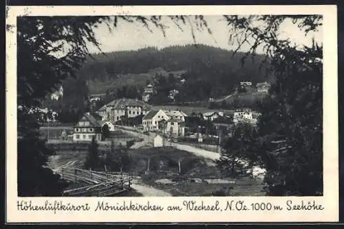 AK Mönichkirchen am Wechsel, Blick auf den Kurort