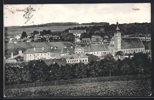 AK Geras, Totalansicht aus der Vogelschau