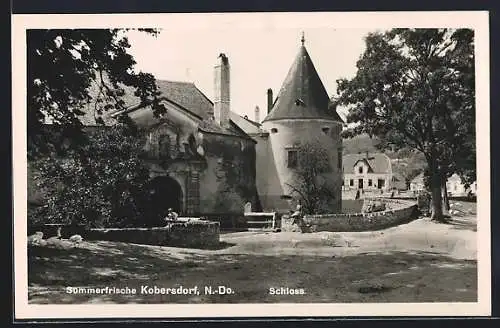 AK Kobersdorf, Eingang zum Schloss