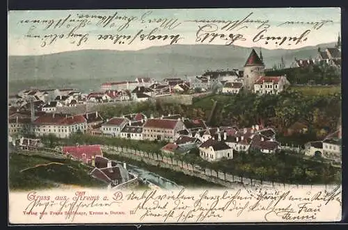 AK Krems a. D., Blick über die Dächer