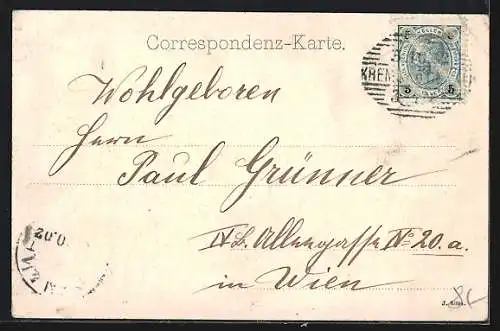 AK Krems a. D., Blick über die Dächer