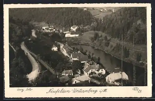 AK Neufelden-Unternberg, Ortsansicht aus der Vogelperspektive