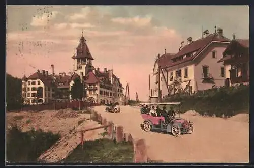 AK Semmering, Hotel Erzherzog Johann mit Post Villa