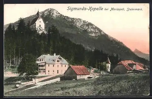 AK Mariazell, Blick auf die Sigmundskapelle