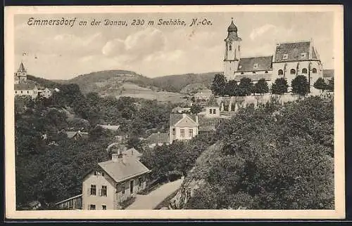 AK Emmersdorf an der Donau, Hofamt mit Kirche