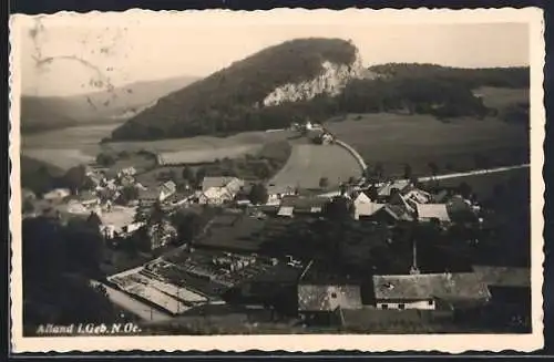 AK Alland i. Geb., Teilansicht mit Strassenpartie