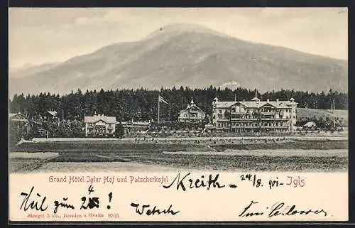 AK Igls, Grand Hotel Igler Hof und Patscherkofel