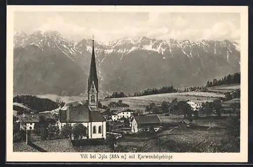 AK Innsbruck, Vill, Ortsansicht mit Kirche