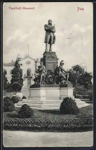 AK Pola, Tegetthoff-Monument
