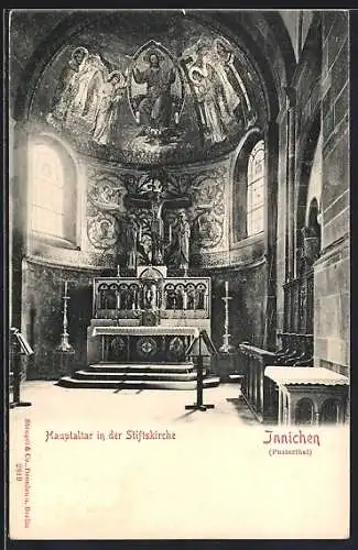 AK Innichen, Hauptaltar in der Stiftskirche