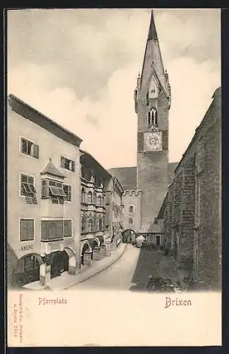 AK Brixen, Partie am Pfarrplatz