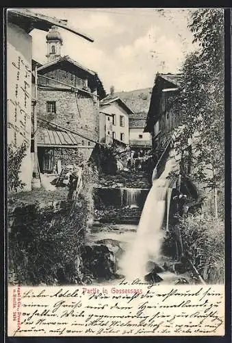 AK Gossensass, Partie am Wasserfall