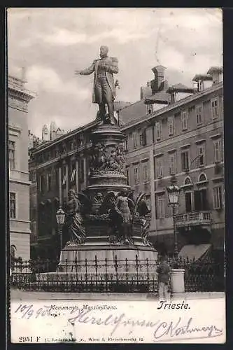 AK Trieste, Monumento Massimiliano