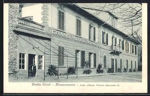 AK Monsummano, Grotta Giusti, Reale Albergo Vittorio Emanuele II