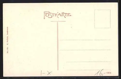 AK Niederdorf /Pustertal, Gasthof Emma mit Denkmal