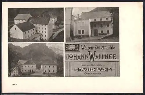AK Trattenbach /Oberösterreich, Walzen-Kunstmühle von Johann Wallner