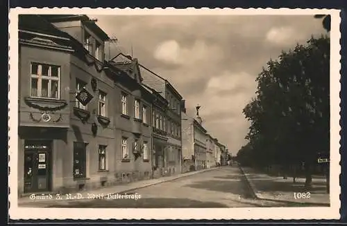 AK Gmünd /N.-Oe., Blick in die strasse, 
