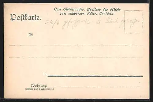 AK Innichen, Hôtel schwarzer Adler