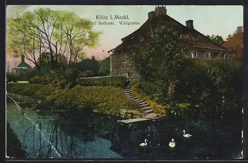 AK Klütz i. Meckl., Schloss Bothmer, Wallgraben