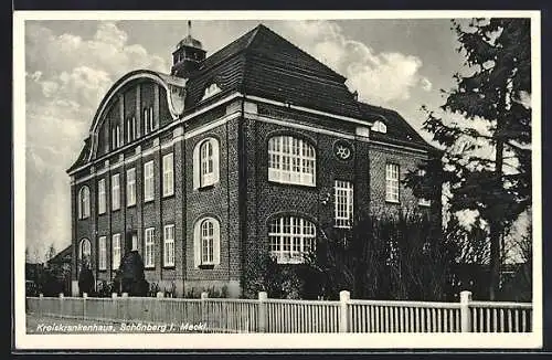 AK Schönberg i. Meckl., Blick auf das Kreiskrankenhaus