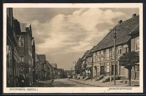 AK Schönberg /Meckl., Partie in der Siemzerstrasse