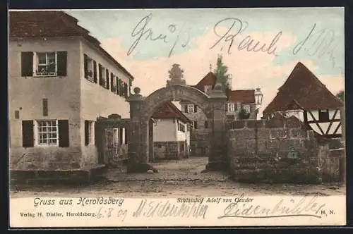 AK Heroldsberg, Schlosshof, Adolf von Geuder