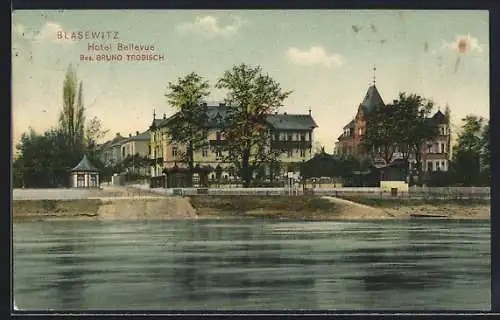 AK Dresden-Blasewitz, Hotel Bellevue, Bes. Brune Trobisch