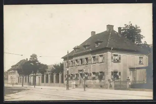 Foto-AK Karlsruhe, Seitenbau des Zeughauses in der Kaiserstrasse 4- 8