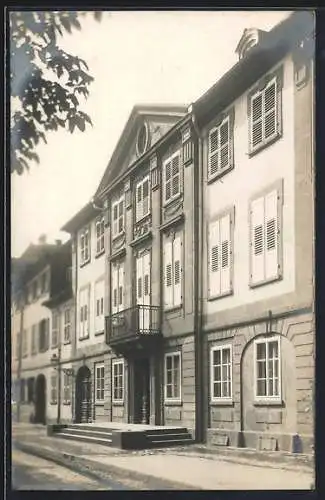 Foto-AK Karlsruhe, Schwedenpalais in der Hans-Thoma-Strasse 1