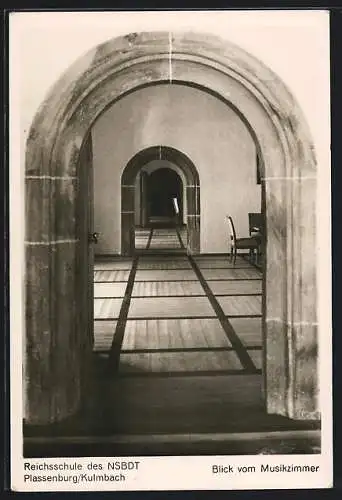 AK Kulmbach, Reichsschule der NSBDT Plassenburg, Blick vom Musikzimmer