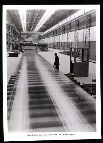 Fotografie Ansicht Thourotte, Usine de Chantereine Saint-Gobin, le fleive de glace, Glasfabrik, Glasherstellung