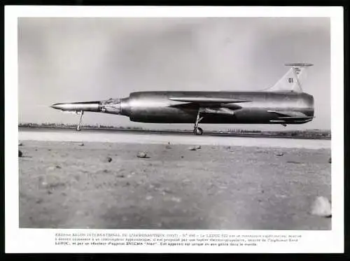 Fotografie Kampfjet Leduc 0.22, Experimentalflugzeug, französischer Mach-2 Kampfjet