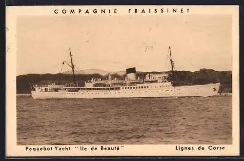 AK Passagierschiff Ile de Beauté vor der Küste