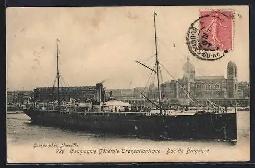 AK Compagnie Générale Transatlantique Duc de Bragance