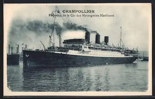 AK Champollion, Paquebot de la Cie des Messageries Maritimes