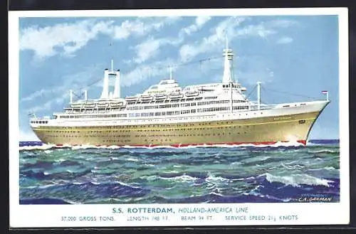 AK Passagierschiff SS Rotterdam, Holland-America Line