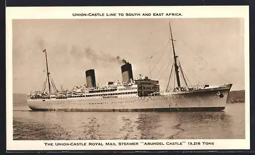 AK Passagierschiff Arundel Castle, The Union-Castle Line