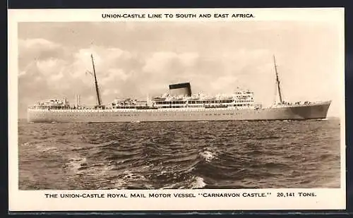 AK Passagierschiff Carnavaron Castle der Union-Castle Line