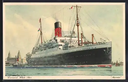 AK Passagierschiff Ascania, Cunard White Star Line