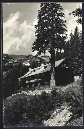 AK Schutzhaus Steyrerhütte, Berghütte von Alfred Rudolf