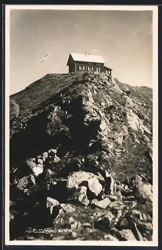 AK Kellerjochhütte, Berghütte mit Panorama