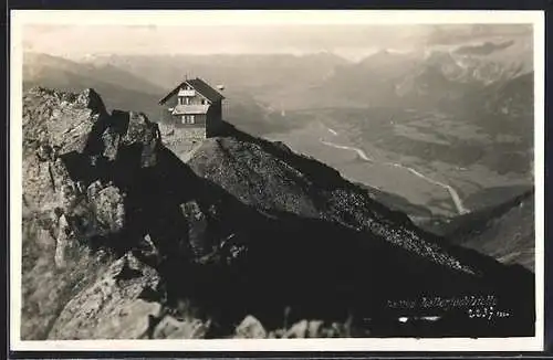 AK Kellerjochhütte, Berghütte mit Panorama