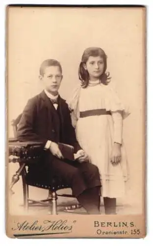 Fotografie Atelier Helios, Berlin, Oranienstr. 155, Junge und Mädchen