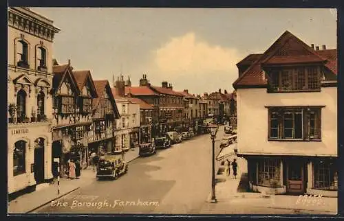 AK Farnham, The Borough with Parked Cars