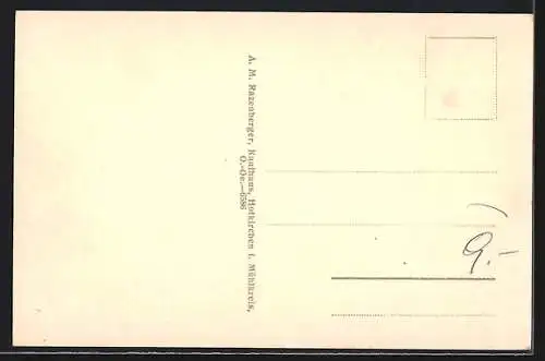 AK Hofkirchen, Strassenansicht mit Lebensmittelgeschäft
